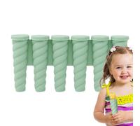 Homemade Ice Pop Molds - Silicone Pop Maker Molds with 6-Cavity,Easy Release Handmade Ice Lolly Making Aid for Jelly Jam Pudding Yogurt Fruit Juice