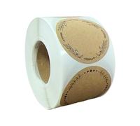 Homemade Love Sticker Paper Round Adhesive Jar Canning Labels with 2 Lines for Writing Gift Packing 500 Per Roll Baking Jar Labels Bulk