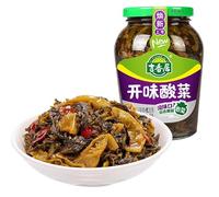 Homemade pickled pickled Chinese cabbage cowpea 330g/can, Chinese snacks, pickles, instant food, appetizers, main food side dishes, vegetable pickles, leisure snacks (pickled cabbage,2cans)