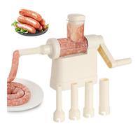 Homemade Sausage Stuffer For Kitchen, Meat Grinder With 4 Tubes, Manual Operation