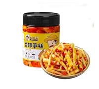 Homemade Spicy Bamboo Shoot Pickles 280g*1/2/4 Bottle, Asian Chinese Style, Ready to eat After Opening The Bottle, Authentic and Delicious Low-Fat Vegetarian, Pickled Vegetable Snack (2CAN)