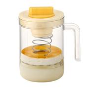 Homemade Yogurt Strainer - 1L Fine Mesh Filtration Container for Milk and Cheese, Pressure Filter Cup with Smooth Drain System, Food Filter for Salad Baby Meal Home Kitchen, PP, Box Pack Use