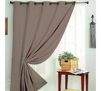 HomeMaison Blackout Curtain M1 Fire Resistant Curtain Taupe 140 x 260 cm
