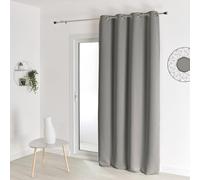 HomeMaison Blackout Curtain M1 Fire Resistant Mineral Grey 240 x 260 cm