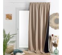 HomeMaison.com Insulating Curtain - Thermal Curtain - Blackout Curtain - Beige - Curtain 140 x 260 cm