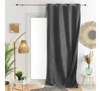 HomeMaison.com Insulating Curtain - Thermal Curtain - Blackout Curtain - Charcoal Grey - Curtain 250 x 260 cm