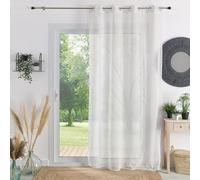 HomeMaison.com Plain Blackout Panel Curtain 140 x 240 cm White