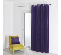 HomeMaison. Com Velvet Plain Blackout Curtain 135 x 260 cm Purple