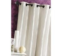 Homemaison Elegance Pleated Taffeta Curtain with 8 Round Silver Eyelets Diameter 4 cm for Living Room Bedroom Office Window 135 x 260 cm Red