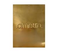 Homemaison - Hammered Brass Wall Decoration Love - Metal 100% Brass - Handcrafted and Hammered Finish - Elegant Design for Modern or Vintage Interior - 20 x 15 cm - Gold