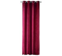 HomeMaison hm69311-02 with Satin Band/Polyester Blackout Curtain Red 44 x 30 cm