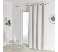 HomeMaison M1 Blackout Curtain - Fire Resistant Curtain - Off-White - 140 x 260 cm