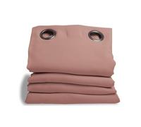 HomeMaison moondream HM6902047 Noise insulation/Blackout/Thermal Curtain 145 x 260 cm Cotton, Cotton, dusky pink, 260x145 cm