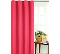HomeMaison Plain Blackout Curtain, Polyester, Orange, 250 x 135 cm