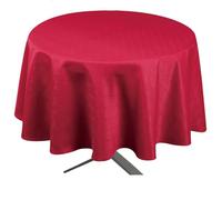 Homemaison - Round Outdoor Tablecloth Esprit Bord de Mer - Coated Polyester - Stain Resistant and Waterproof - Ideal for Garden and Kitchen - Holds 4 to 6 Guests - Diameter 160 cm - Red