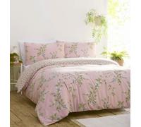 HOMEMAKER BEDDING Blush Pink Pretty Country Cottage Floral Quilt Cover Bed Set (King)