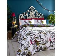 HOMEMAKER BEDDING ® Duvet Set Exotic Ferns Palms Quilt Cover Bed Set Reversible Design (Double)