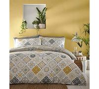 Homemaker Bedding Moroccan tile print duvet sets - quilt cover & pillow cases (Ochre,Double)