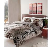 HOMEMAKER BEDDING TIGER PRINT DUVET COVER SETS WITH PILLOW CASES (Single)