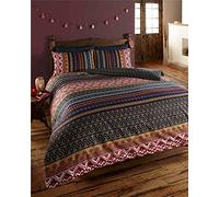 Homemaker ® Duvet cover sets geometric print boho style quilt cover & pillow cases (Double)