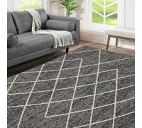 Homemaker Maestro Grey Cut Pile Rug - 160x230cm