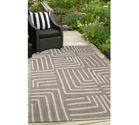 Homemaker Polypropylene Grey Rectangle Rug - 120 x 170cm