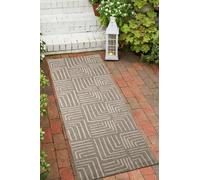 Homemaker Polypropylene Grey Rectangle Runner - 67 x 200cm
