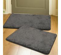 Homemaker Relay Plain Charcoal 2 Pack Short Pile Doormat