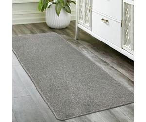 Homemaker Relay Plain Grey Short Pile Runner - 60x200cm