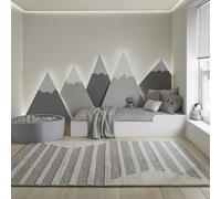 Homemaker Rug Stellar Ladder NZ Wool Rectangle Grey/Ivory 120x170cm