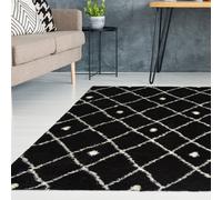 Homemaker Snug Nomadic Black Shaggy Rug - 200x290cm
