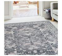 Homemaker Traditional Grey Blush Short Pile Rug - 200x290cm