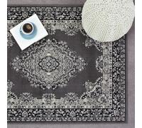 Homemaker Traditional Medallion Rug - 160x230cm - Grey