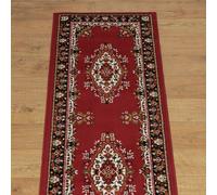Homemaker Traditional Red Cut Pile Runner - 67x200cm