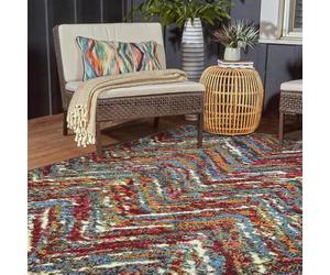 Homemaker Tropico Zig-Zag Flatweave Rug - 160x230cm