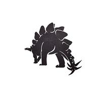Homemania Dinosaur Wall Decoration with Shelves Living Room Black Metal 50 x 0.15 x 42 cm, 50 X 0.15 X 42cm