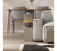Homemania' Modern Side End Coffee Table 60cm Decortie Light Stone 1 Pack