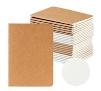 HOMEMARS 24 Pack A6 Notebooks, 100GSM, Plain Notebook, Notepad, Pocket Notebook, Notepads, A6 Sketchbook,10x14cm, 60 Pages, for Students, Writing, Classroom, Travel, Business,Thick Paper