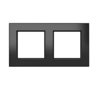 Homematic IP HmIP-GF2-A Glass Frame 2 Compartments Black