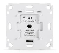 Homematic IP Smart home switching measurement actuator for brand switches, also switches devices via app or voice command via Amazon Alexa, 142720A0, 230V/50Hz/5A