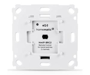 Homematic IP Smart home wall button for brand switches - 2-way, two buttons switch actuators and thermostats, wall switches, accessories for your Homematic IP Smart home, universal, 152000A0,Weiß