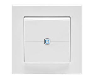 Homematic IP Smart Home Wall Switch - 2-Gang Wall Switch, Two Buttons, Accessories for Your Homematic IP Smart Home, Universal, Switches Actuators and Thermostats, Wireless, 161830A0