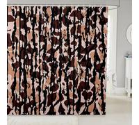 Homemissing 180x240cm Camouflage Waterproof Polyester Fabric Boys Girls Camo Hunting Shower Curtain for Bathroom Decor For Kids Women Men Ultra Soft Military Style Bath Curtain Caffe Brown Soft