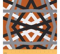 Homemissing Abstract Art Fabric by The Yard Brown Black Stripes Design Upholstery Fabric for Sewing Crafting Geometric Waterproof Indoor Outdoor Decor for Home DIY Geometry 2 Yards (L184*W150cm)