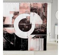 Homemissing Abstract Art Kids Shower Curtain for Bathroom Decor,Boys Girls 180x240cm,Geometry Bath Curtain,Abstract Bathroom Accessories,Modern Art Waterproof Polyester Fabric Fashion