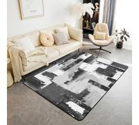 Homemissing Abstract Geometric Area Rug 100 * 150cm for Bedroom Art Decor Living Room Rugs Soft Non-slip Decor Carpet Abstract Indoor Floor Mat for Home, Dining Room