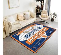 Homemissing Baseball Area Rug 150 * 200cm for Bedroom Houston Living Room Rugs Soft Non-slip Baseball City Decor Carpet Sports Game Indoor Floor Mat for Home, Dining Room
