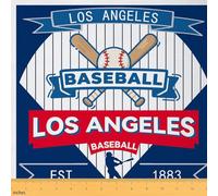 Homemissing Baseball Fabric by The Yard Los Angeles Upholstery Fabric for Sewing Crafting Baseball City Waterproof Indoor Outdoor Decor for Home DIY Projects Sports Game 5 Yards (L460*W150cm) s