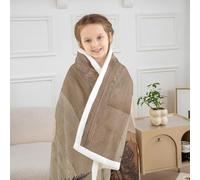 Homemissing Bear Sherpa Throw Blanket for Couch Wild Animal Super Soft Cozy Fleece Rustic Cabin Country Blanket for Winter, Plush Throw Nature Wildlife Bear Baby 30x40Inch Nature All Season