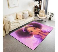 Homemissing Black Girls Decor Carpet Black Magic Girl Area Rug 150 * 200cm Living Room Rugs for Bedroom African American Indoor Floor Mat Soft Non-slip Afro Princess Soft